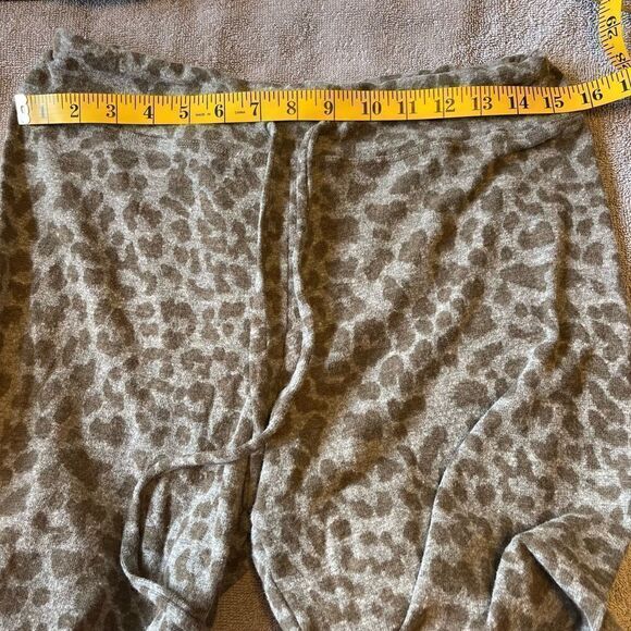 NEW SUNDRY ANTHROPOLOGIE Leopard Print Drawstring Gray Joggers.Size 2= M - Picture 10 of 11